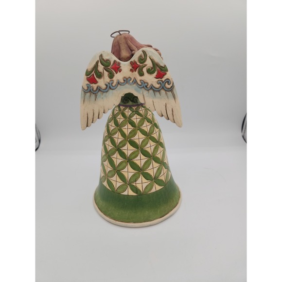 Jim Shore Heartwood Creek "Irish Blessing" Angel Figurine w/ Harp #4014987 - Picture 3 of 11